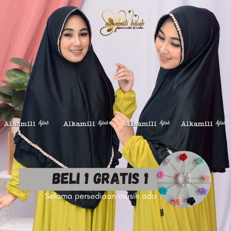 JILBAB JUMBO ALKAMILI RENDA / JILBAB JERSEY HYGET / JILBAB ORIGINAL / JILBAB MURAH / GROSIR JILBAB