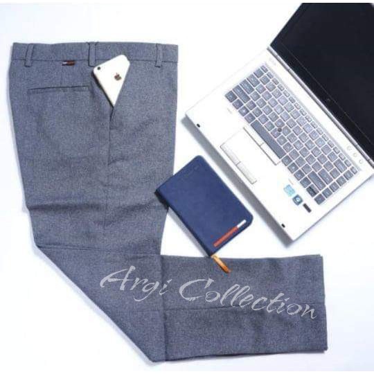 CELANA KANTOR FORMAL PRIA SLIMFIT BAHAN DASAR KAIN GABARDIN | WOOL