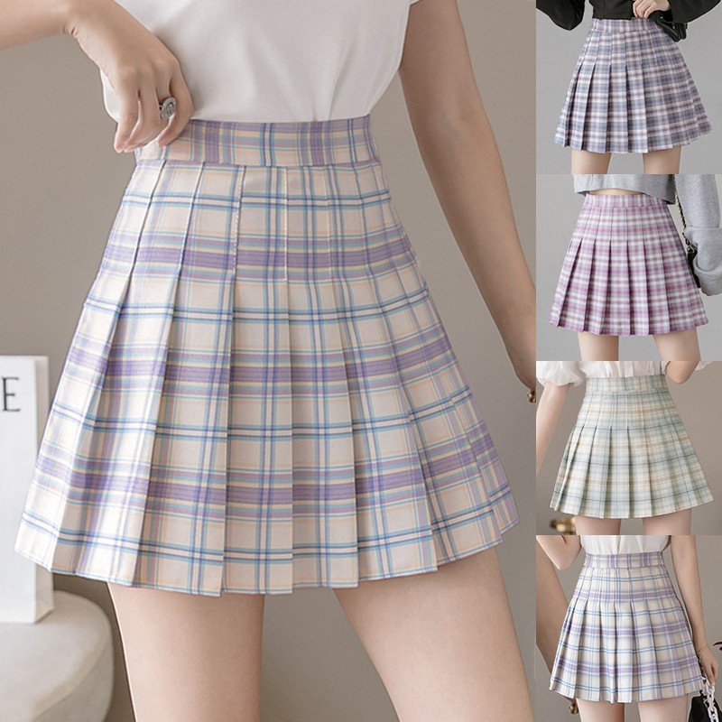 Rok wanita perempuan polos kpop dewasa mini motif modis ootd skirt terbaru cewek remaja bahan adem p