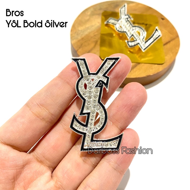 (part 1) Bros Jilbab / Bros Bahu / Bros Dada / Bros Dagu / Bros Kecil / Brooch / Bros Pin / Bros Mewah / Bros Premium / Bros Mutiara / bros button / bros B-YSL Bold Silver