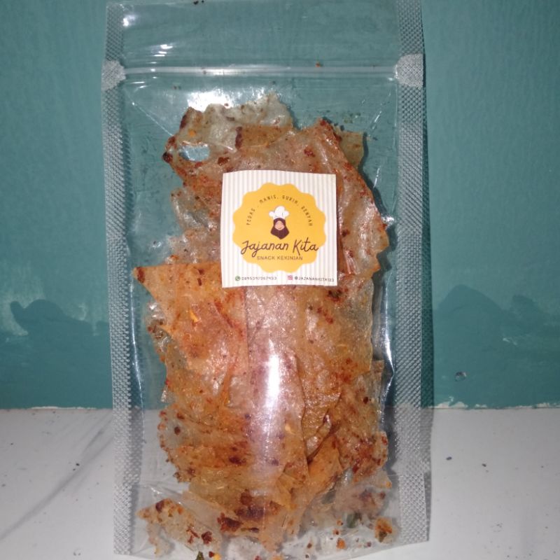 

60gram Kripik Kaca pedas daun jeruk