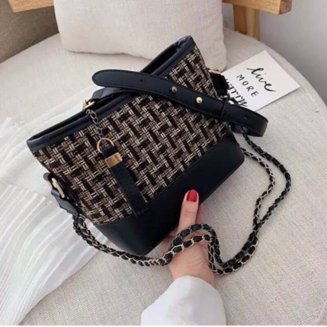 TAS ZARA TWEED GABRIELLE ZZ202 FREE PAPERBAG