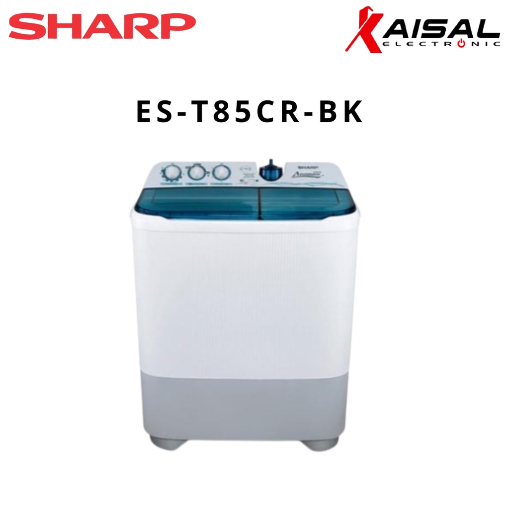 Jual Washing Machine Twin Tub Sharp EST85CRBK Shopee Indonesia
