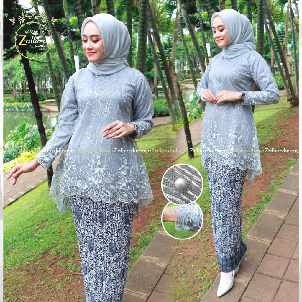 (BisaCOD)ZL> AZKIA BLOUSE - KEBAYA MODERN AZKIA - KEBAYA TULLE - KEBAYA BRUKAT AZKIA - KEBAYA TERBAR