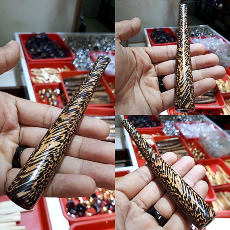 CANHKLONG KAYU LIWUNG ASLI MOTIF BULU MACAN UNIK DI JAMIN MENGKILAU
