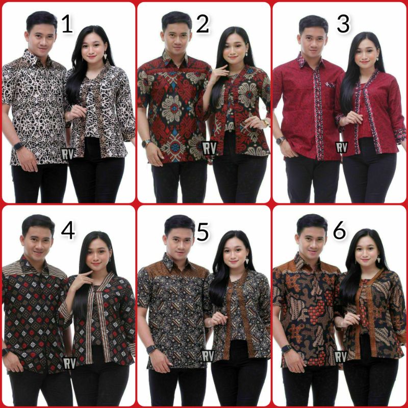 Batik Couple Atasan Wanita Megamendung Ori Ndoro Jowi Garansi Termurah Shopee Kebaya Sarimbit Mete