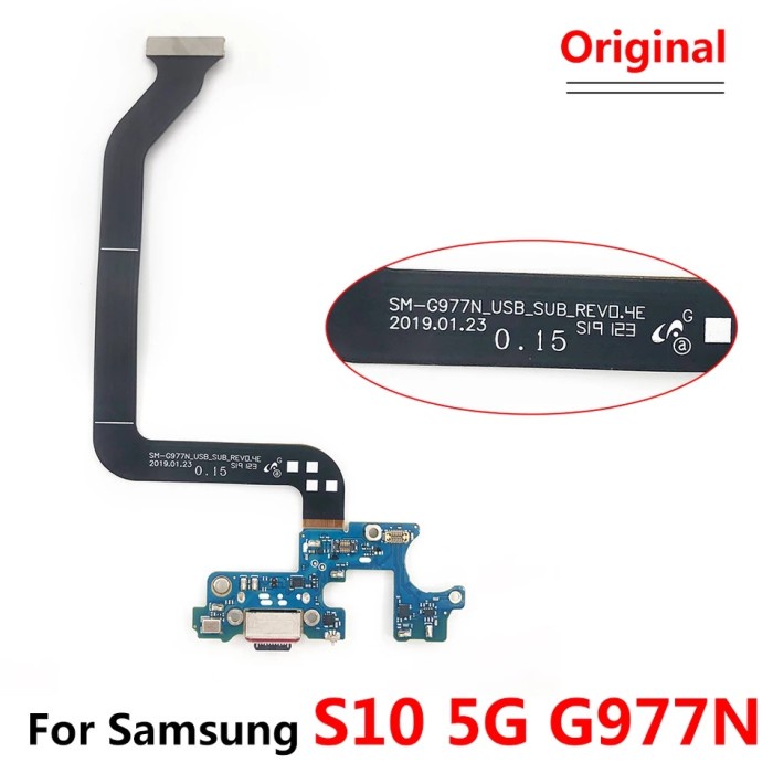 Promo Flexible Conector Charger Samsung S10 5G Original - S10 5G G977N Berkualitas