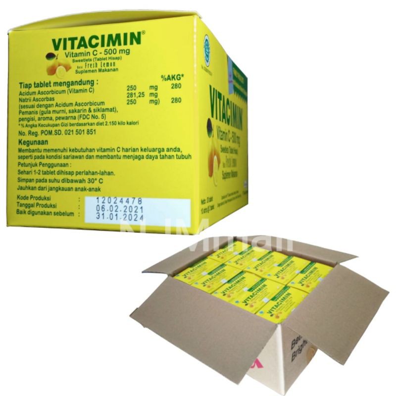 

VITAMIN C VITACIMIN FAMILY PER DUS KARTON ISI 30BOX KECIL
