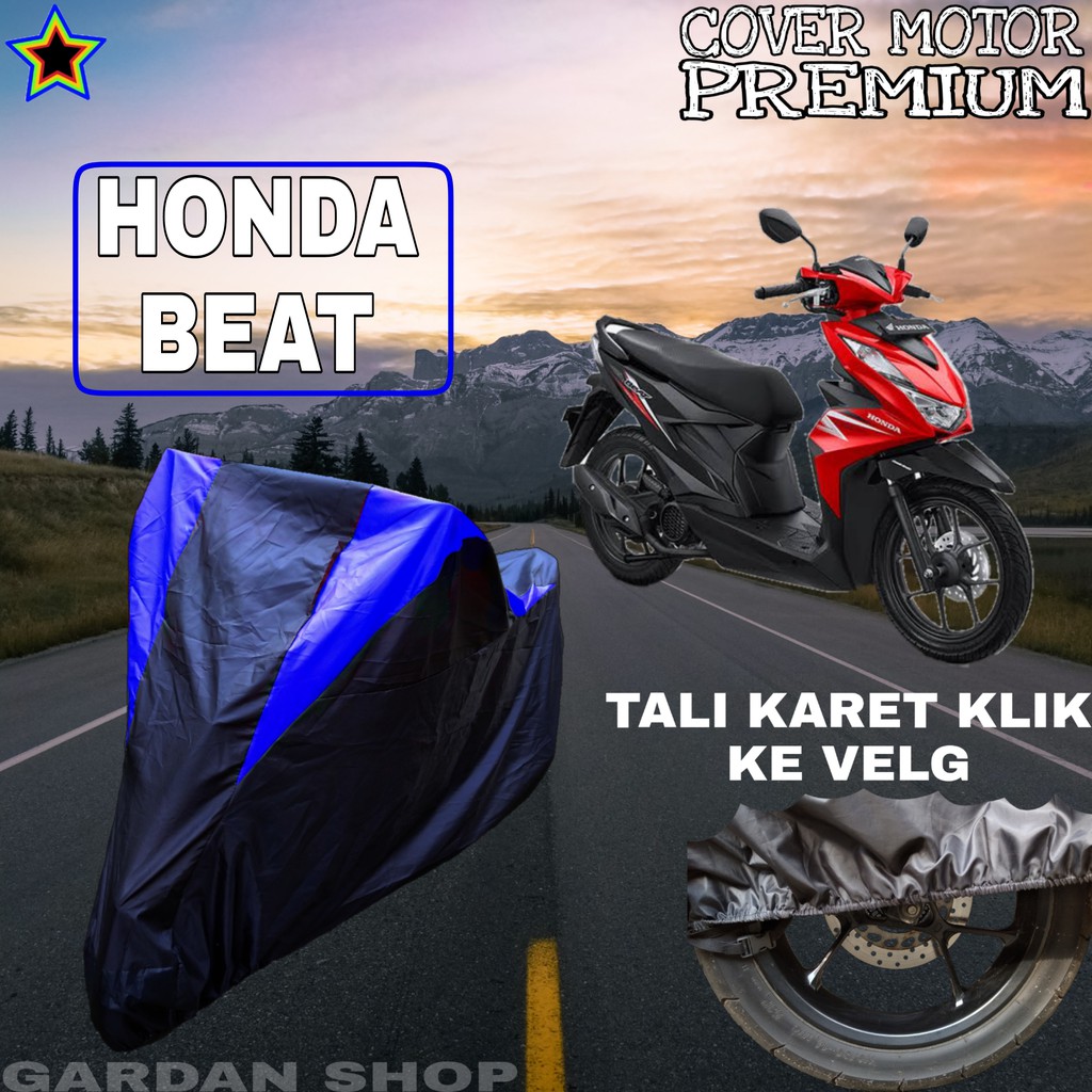 Sarung Motor HONDA BEAT Hitam BIRU Body Cover Honda PREMIUM