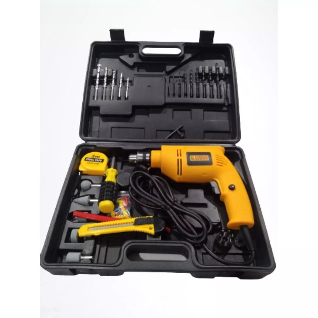 set mesin bor tanagan 10mm kairos KA810BMC, impact drill berkulaitas - V2 02FEB