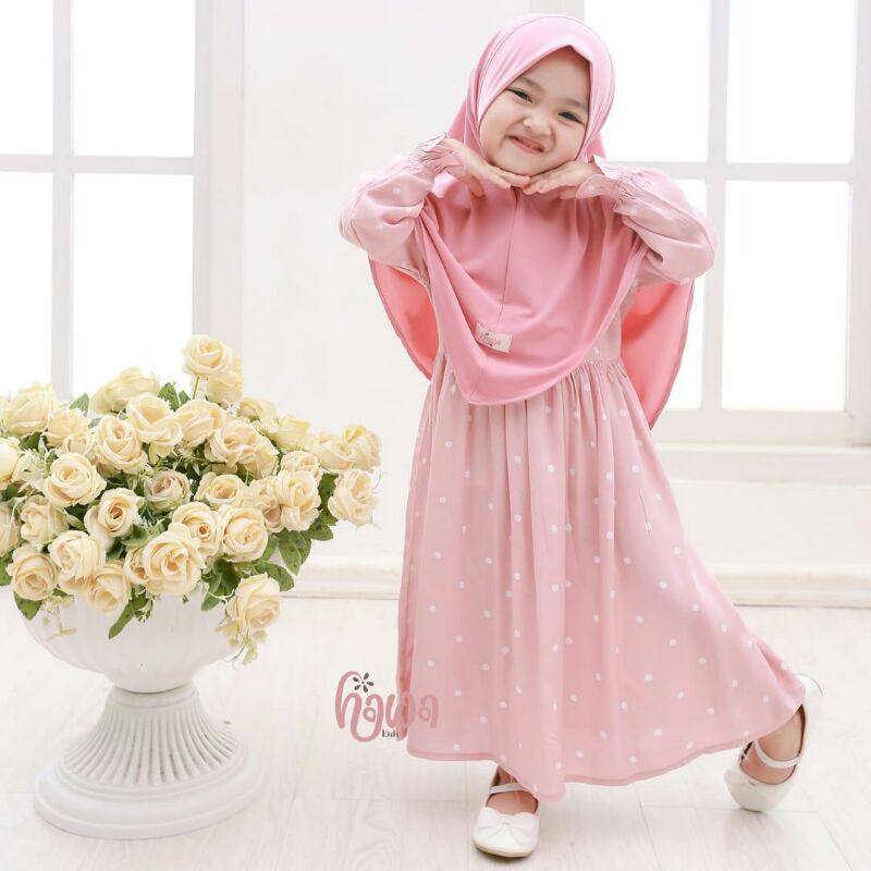 Gamis Anak Katun Rayon Humaira By Hawa Kids Super Nyaman Super Adem Gamis Saja