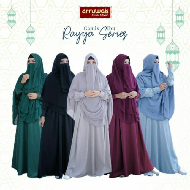 Gamis Syari raya series by arruwais ibu