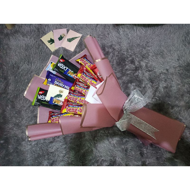 

Bouquet makanan coklat