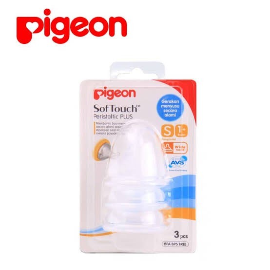 PIGEON SOFT TOUCH PERISTALTIC PLUS DOT WIDE NECK S 3 pcs BLISTER