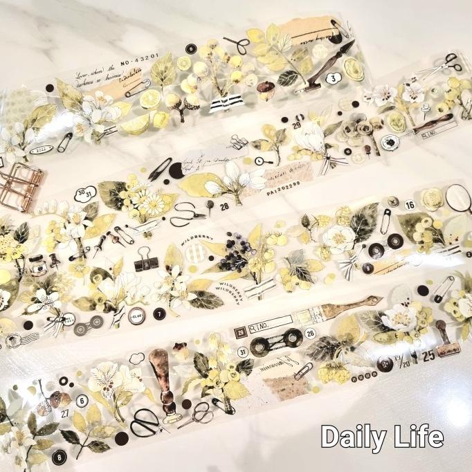 

(BISA COD) Masking PET Tape / Washi Tape [Sample-03] TERUJI Kode 389