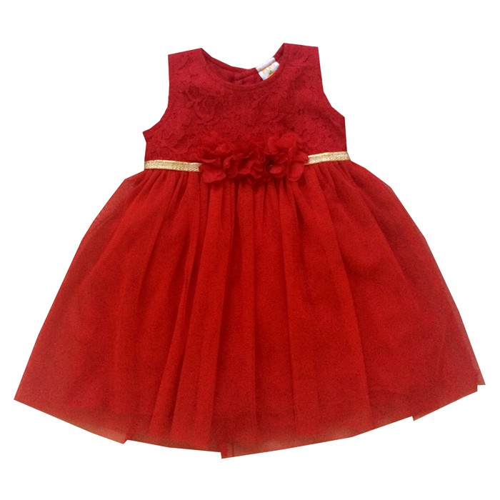  Baju  Bayi Perempuan PLEU Dress Brokat  Pita Bunga Shopee  