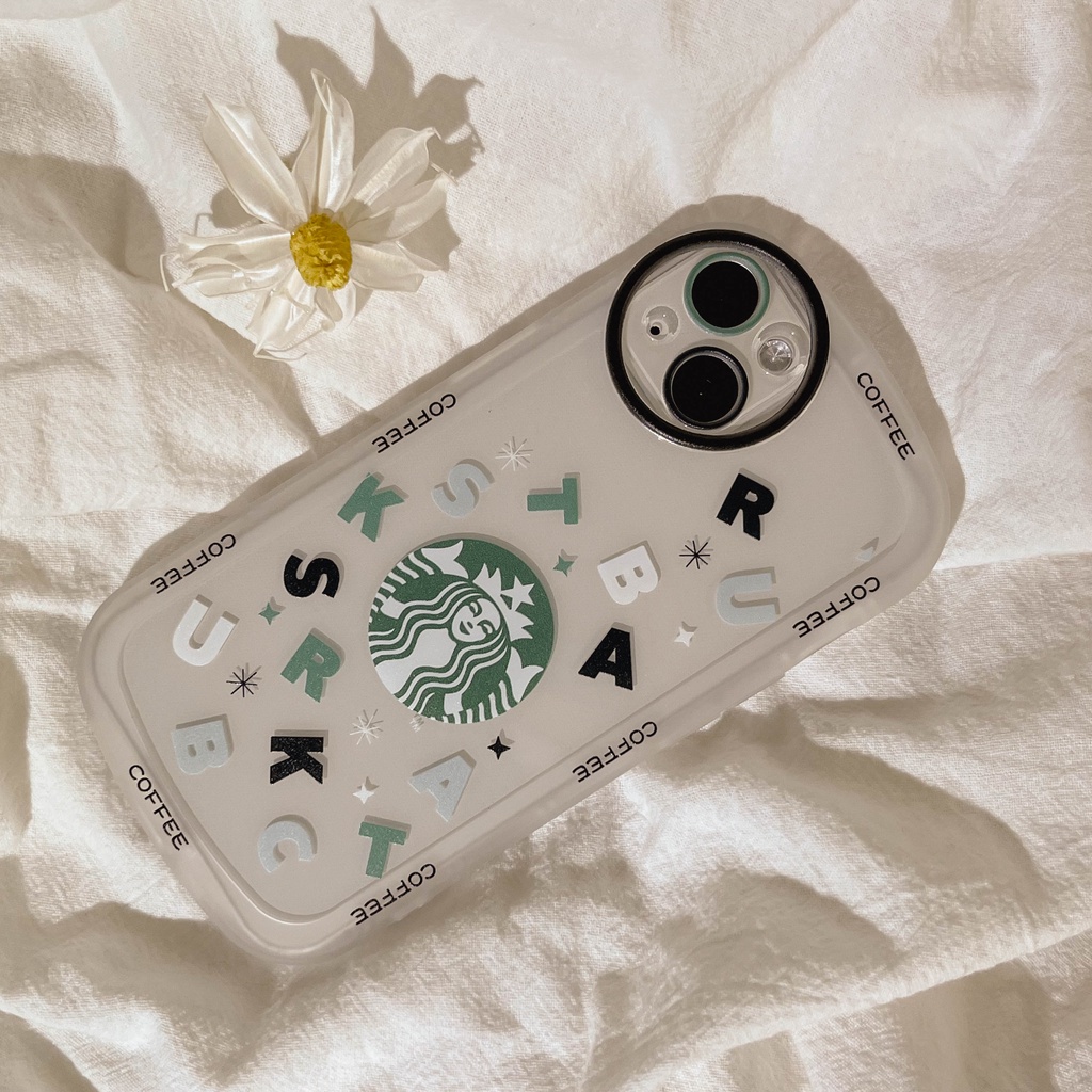 Case Pelindung Bahan TPU Desain Starbucks Untuk iPhone 11 13pro 13prm iPhone 12 7Plus xs 8Plus XR 7 8 XR 11pro xs Max 12Pro Max