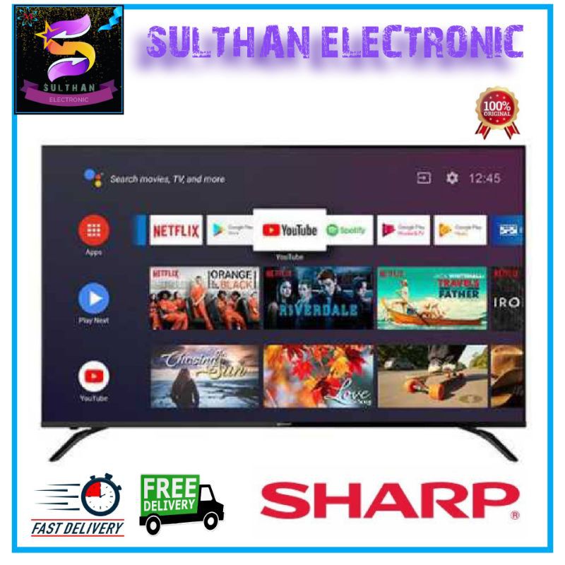 SHARP LED TV 4TC60CK1X-SMART TV 60 INCH ANDROID TV 4K HDR 4T C60CK1X