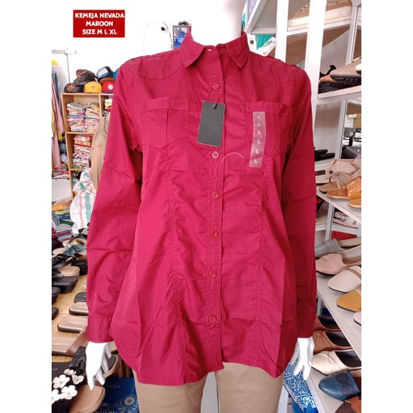 KEMEJA WANITA NEVADA BRANDED MATAHARI MURAH KMJNVD5529