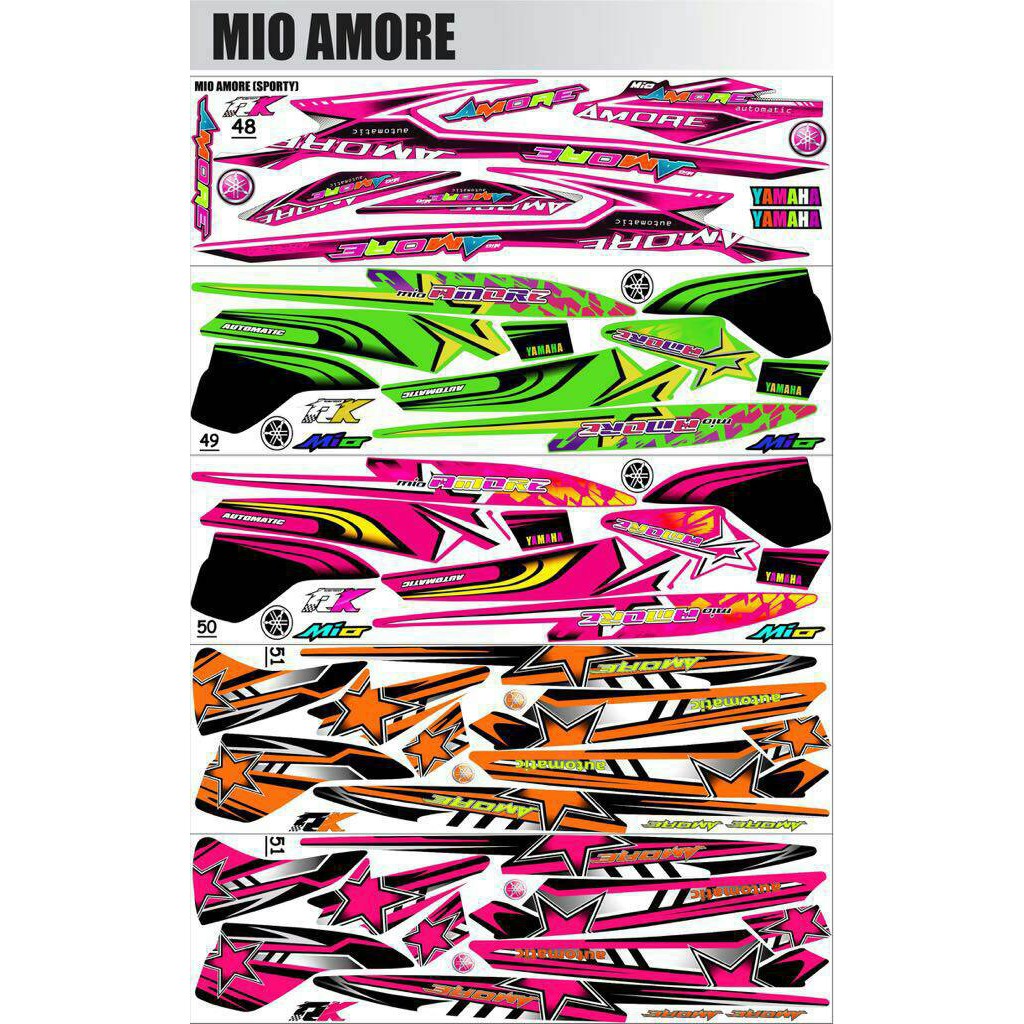 Sr- striping decal mio amore Bagus
