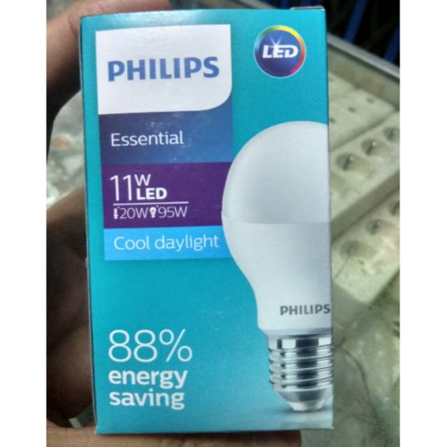 PHILIPS LAMPU LED 11 WATT ORIGINAL HEMAT ENERGI