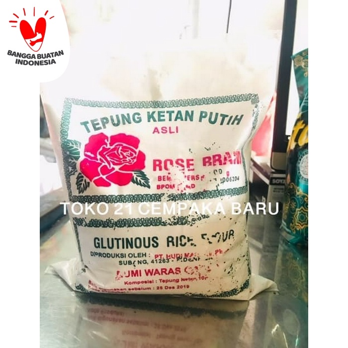 

Ketan-Beras-Tepung- Rose Brand Tepung Ketan Putih 500 Gr |Rose Brand Rice Flour Murah 500G -Tepung-