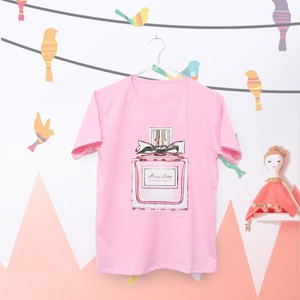EP Kaos Wanita Lengan Pendek Parfum Dior Pink