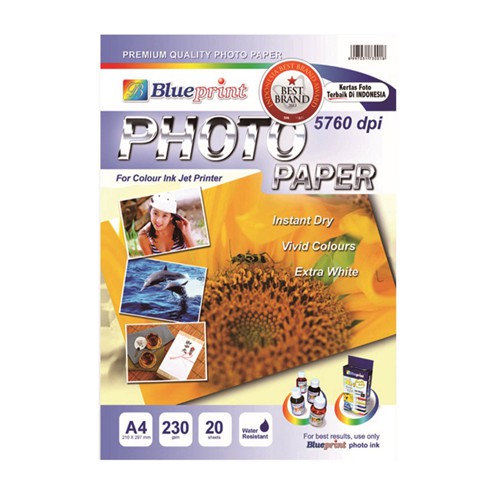

Blueprint BP-GPA4230 Photo Paper - A4 Bunga Matahari 20 Sheet - 230 GSM