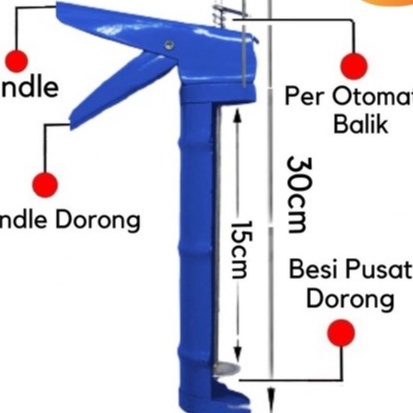 Alat tembakan lem kaca silikon baja genggam yang nyaman serbaguna cocok untuk lem botol kaca