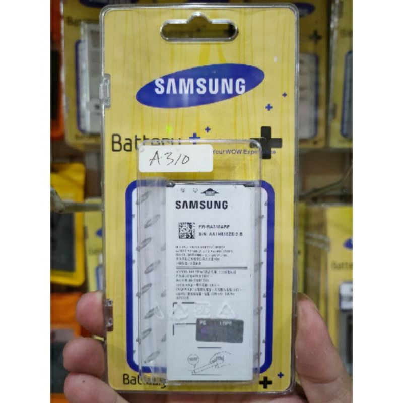 BT BATERAI/BATTERY SAMSUNG ORIGINAL 100% A310/A3 2016 + PACK IMPORT