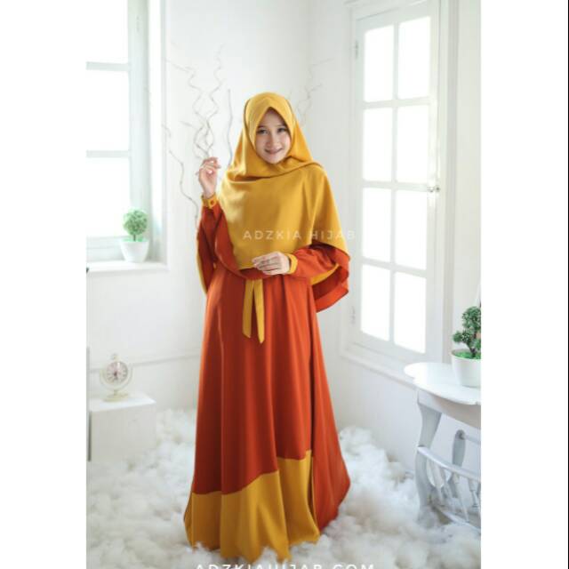 Set Gamis Rania by Adzkia hijab syar'i