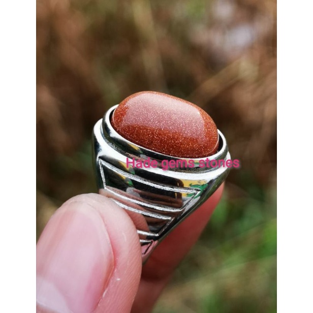 cincin pria batu pasir emas super kualitas