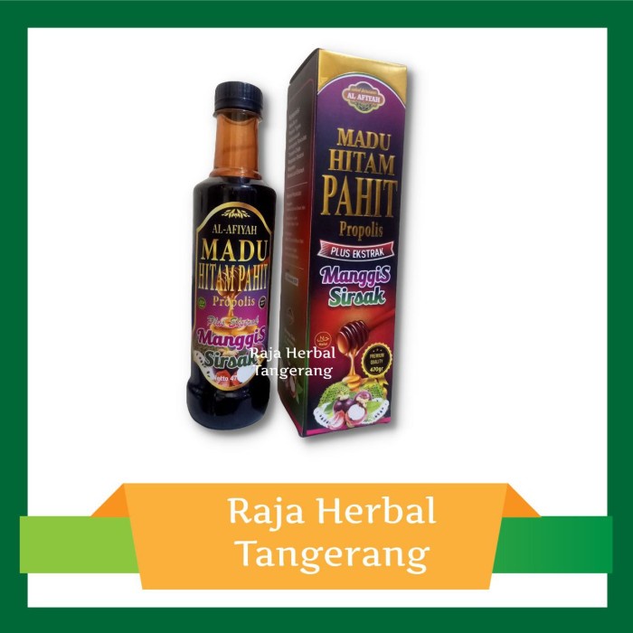 

Madu hitam pahit manggis sirsak al afiyah 470gr