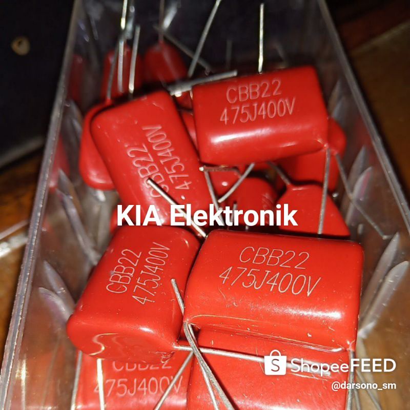Capasitor Mesin Las 475J 400V Capasitors 475 400V Kapasitor Las Listrik 475-400 Volt C 475J 400volt 