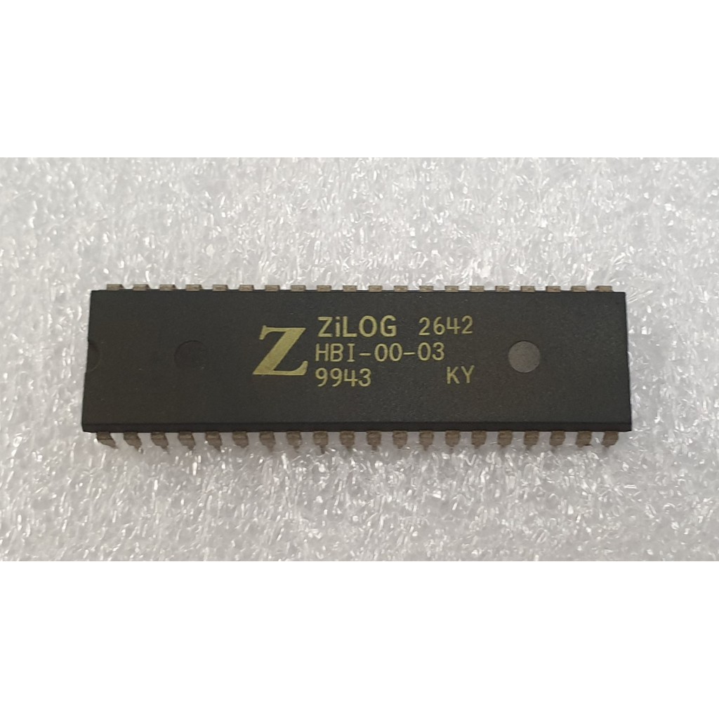IC Zilog HBI-00-03 Micom Program utk TV Tabung Polytron / Digitec 2x20 Pin - Original Baru