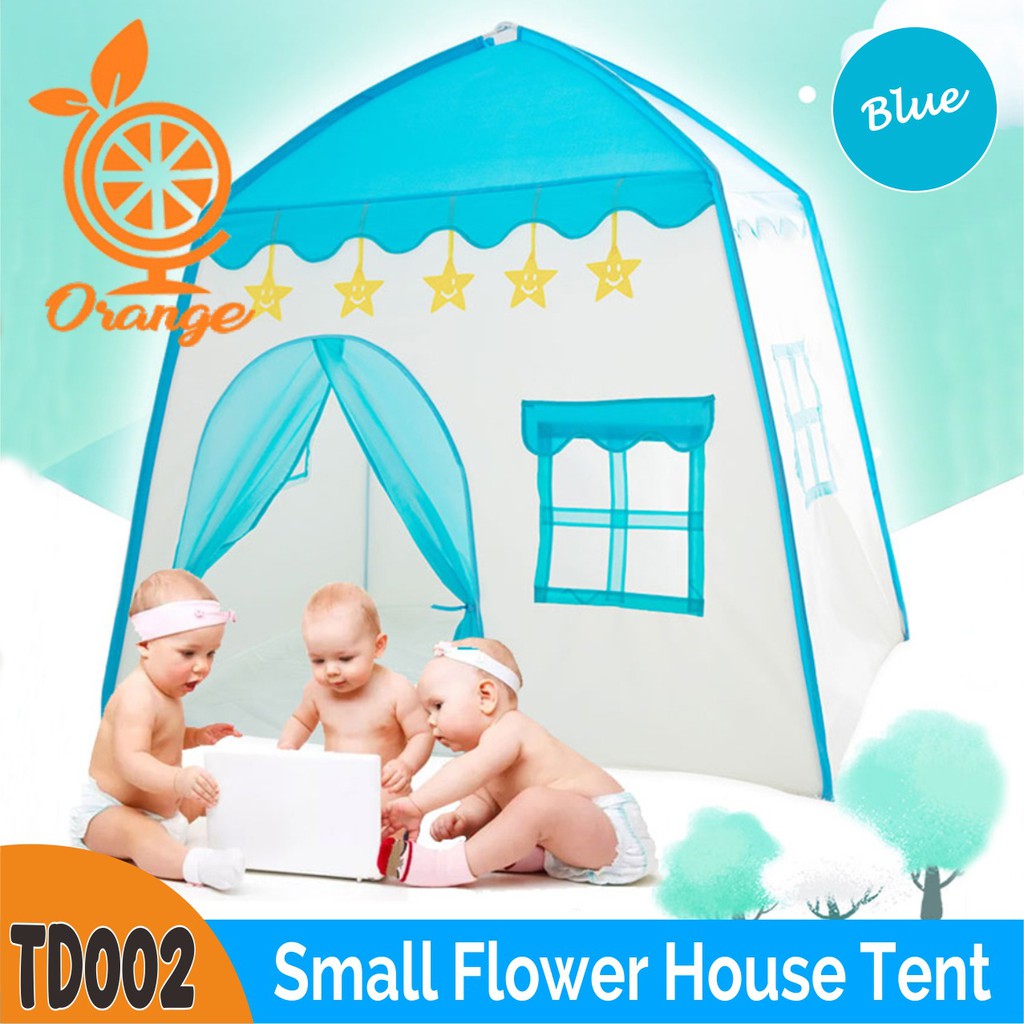 Tenda Anak Small Flower House Tent Td002 Tenda Bermain Princess Castle Outdoor Tenda Mainan Anak