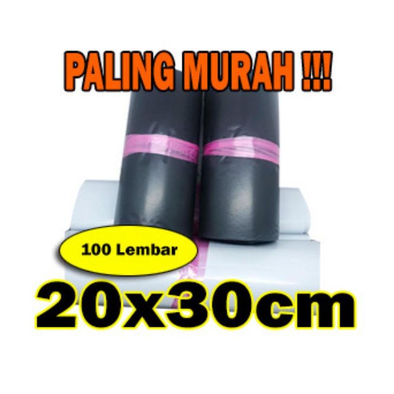 

[(BAYAR DITEMPAT) 100lbr 20x30 plastik polymailer / kantong kurir / plastik packing lem / amplop plastik / polymailer