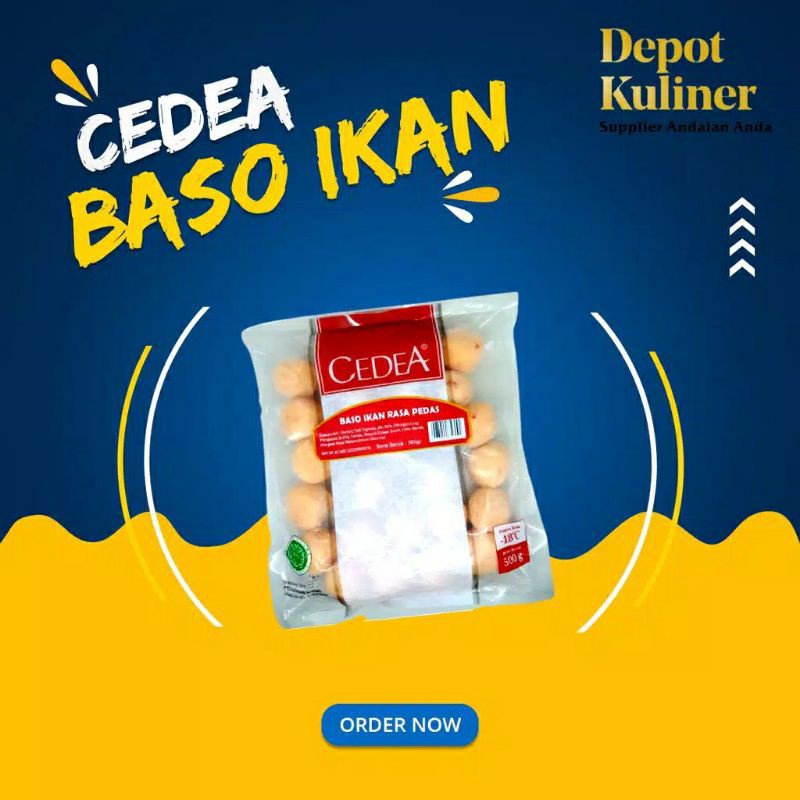 Cedea Bakso Ikan Rasa Pedas 500gr / Ikan Olahan