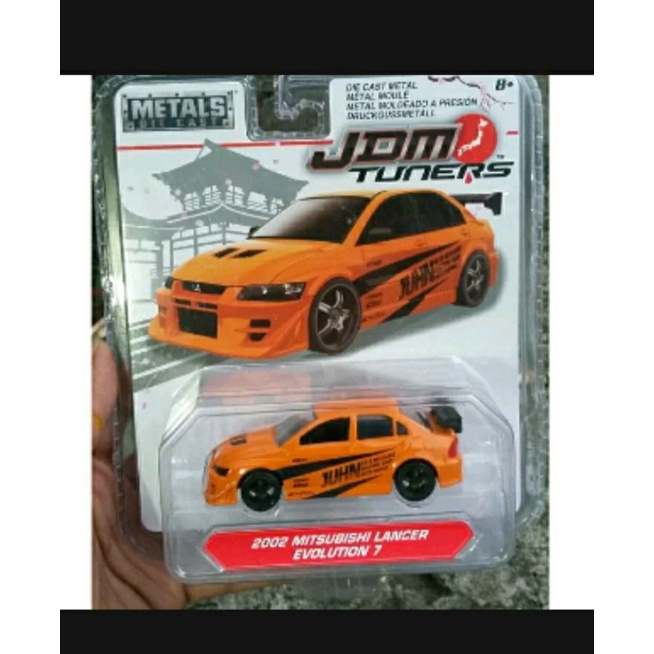 Diecast JDM Tuners Mitsubishi lancer Evolution 2002 by jada Toys
