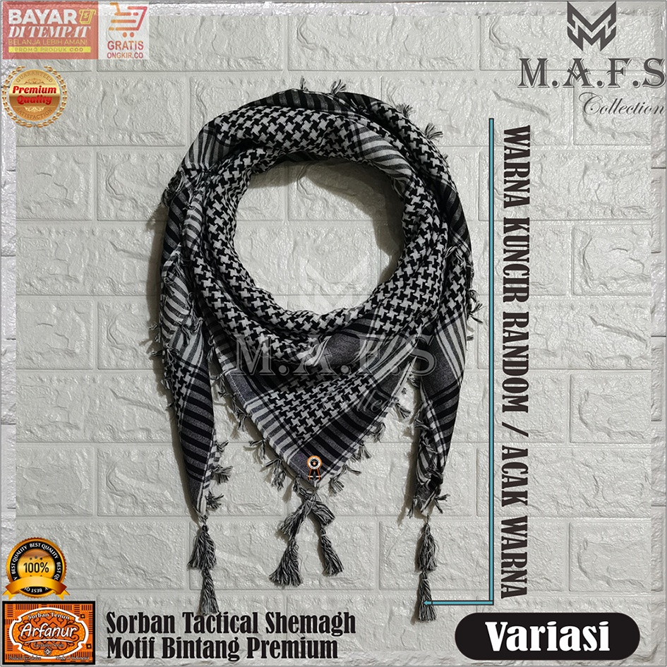 SORBAN TACTICAL SORBAN KUNCIR ARFANUR MOTIF