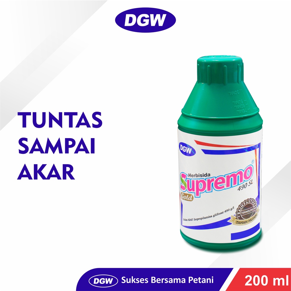 Supremo Gold 490 SL DGW Herbisida Glifosat 200 ML