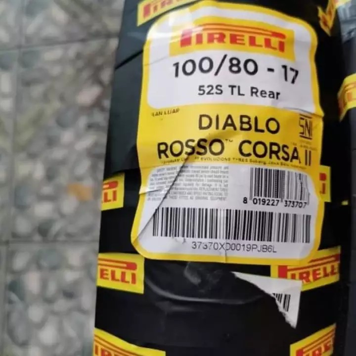 BAN PIRELLI DIABLO ROSSO CORSA 2 100 80 RING 17