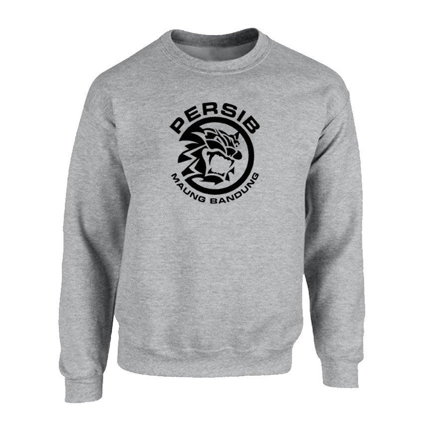 Sweater Distro Persib Maung Bandung Black - Abu Misty Premium