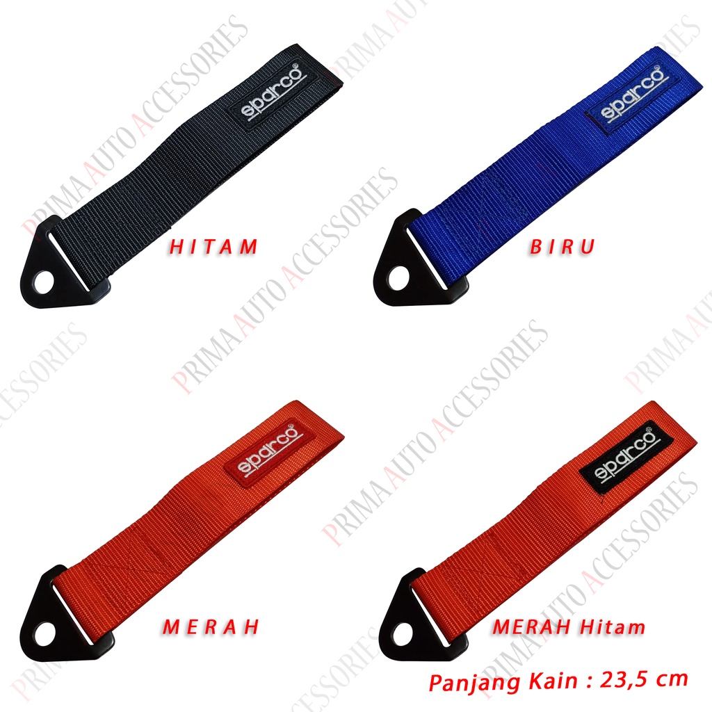 Towing Strap Depan Mobil Kain Tebal (Bordir) Universal