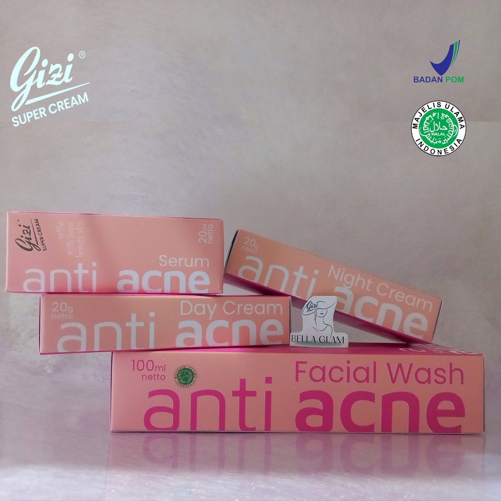 Paket Skin Care Gizi Super Cream - Anti Acne Series
