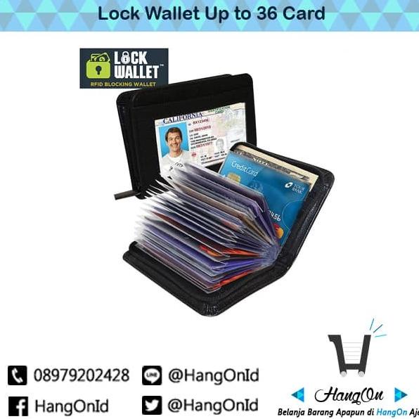 

Office & Stationery | Document Organizer | Dompet Kartu Lock Wallet Upto 36 Card / Card Holder | Best Seller