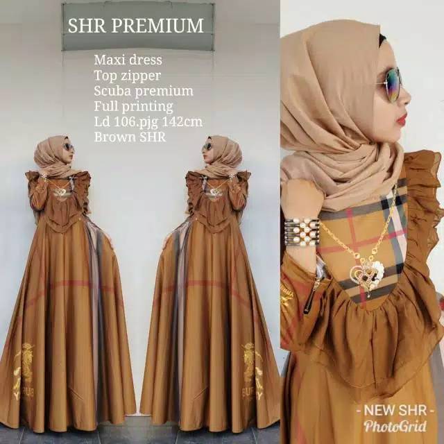 Dress maxi ori SHR brown