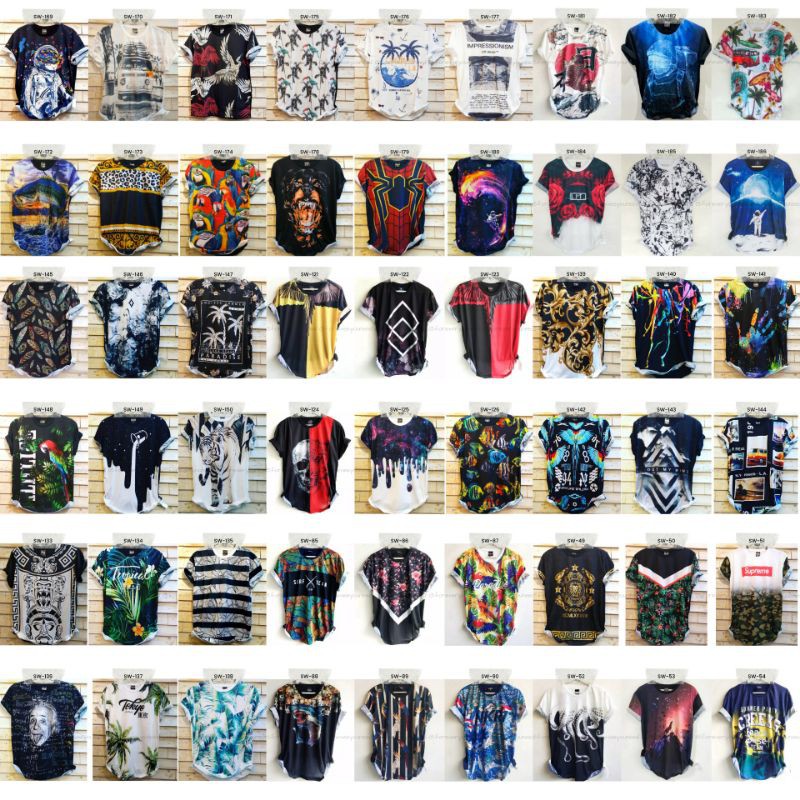 KAOS IMPORT TERBARU FULLPRINT 3D DISTRO GROSIR SUPPLIER RESELLER DROPSHIP PRIA WANITA COWO CEWE