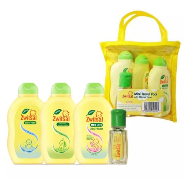 ZWITZAL Mini Travel Pack Toiletries Bayi Sabun Bedak Telon Bayi