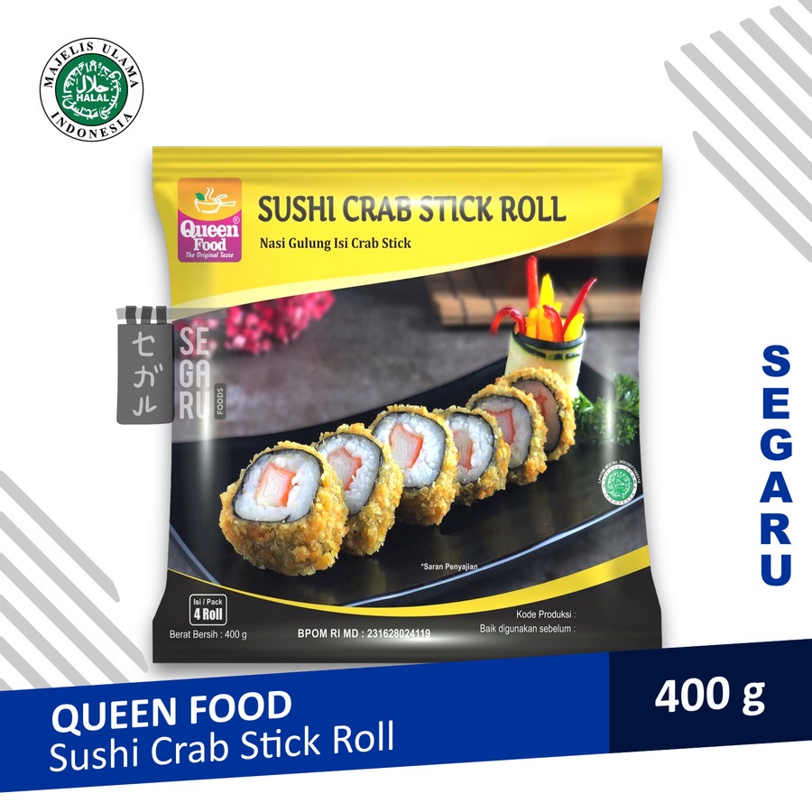 Queen Food Japanese Sushi Roll Instant isi Tuna / Kani Crabstick